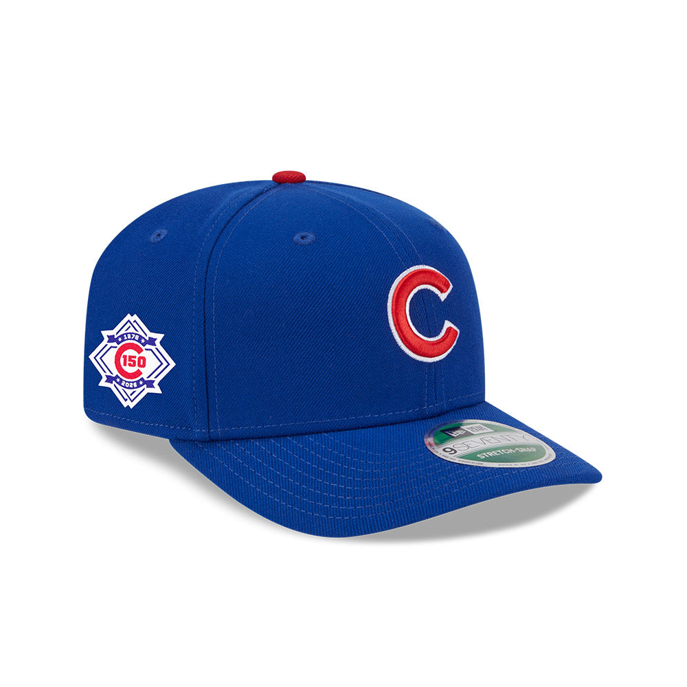 Chicago Cubs New Era 9SEVENTY 150th Anniversary Side Patch Home Stretch-Snap Adjustable Hat product image 1, provided for