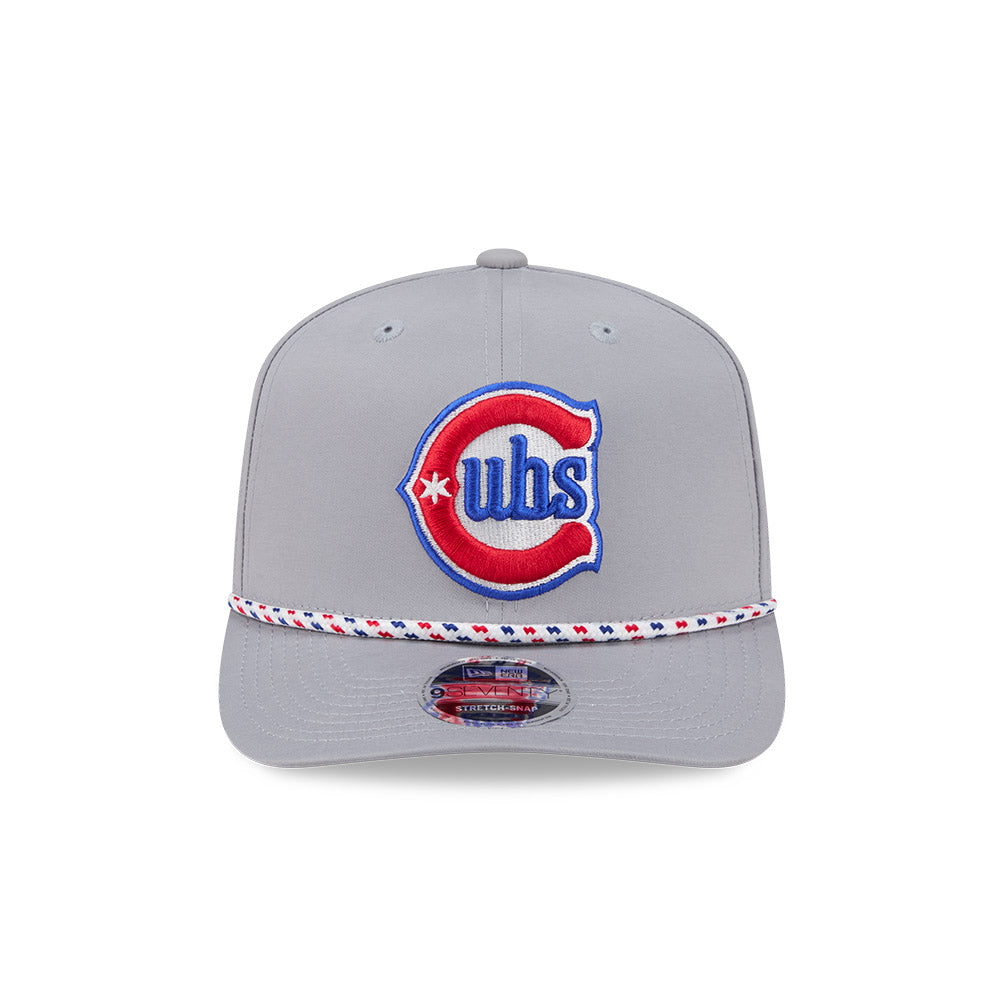 Chicago Cubs New Era 9SEVENTY Grey Sport Rope Alt 2 Snapback Hat product image 2, provided for visual reference and product
