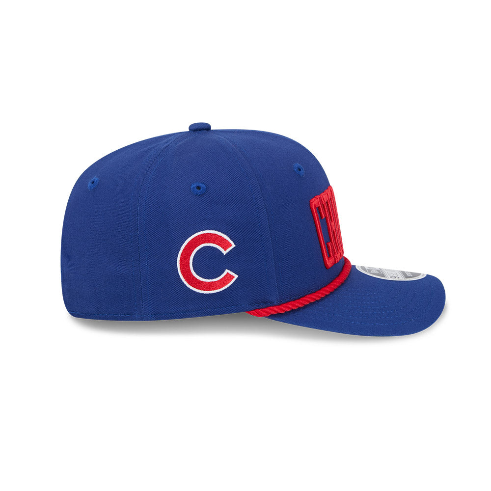Chicago Cubs New Era 9SEVENTY Royal Wordmark Stretch-Snap Adjustable Hat product image 4, provided for visual reference and