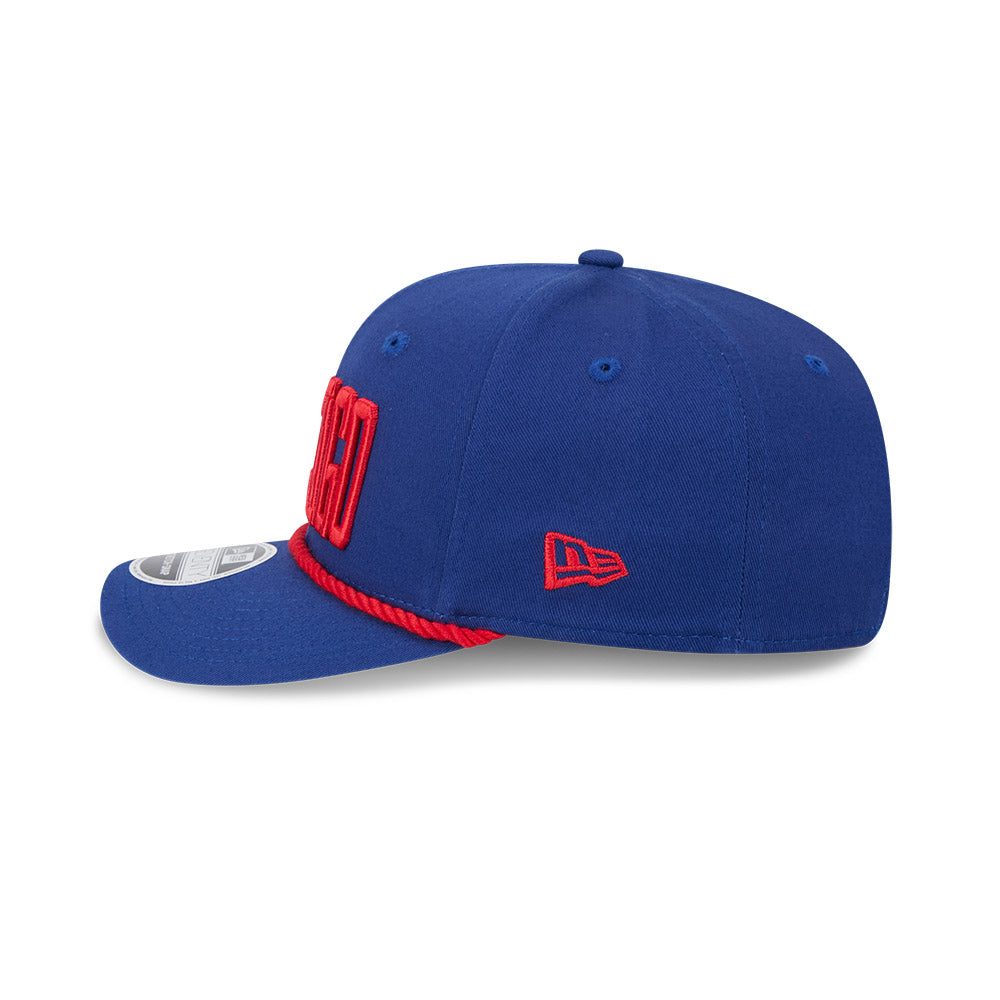 Chicago Cubs New Era 9SEVENTY Royal Wordmark Stretch-Snap Adjustable Hat product image 7, provided for visual reference and