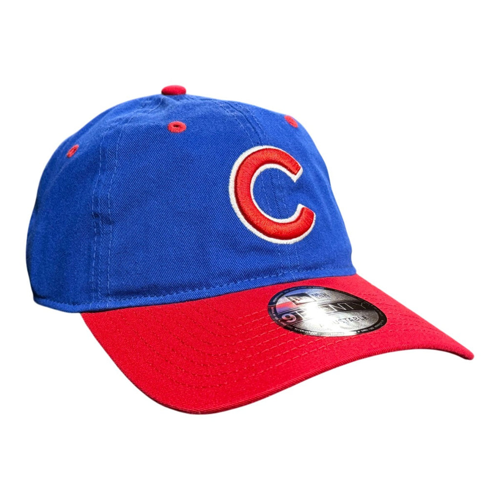 Chicago Cubs New Era 9TWENTY Red Bill Adjustable Hat product image 1, provided for visual reference and product detail review