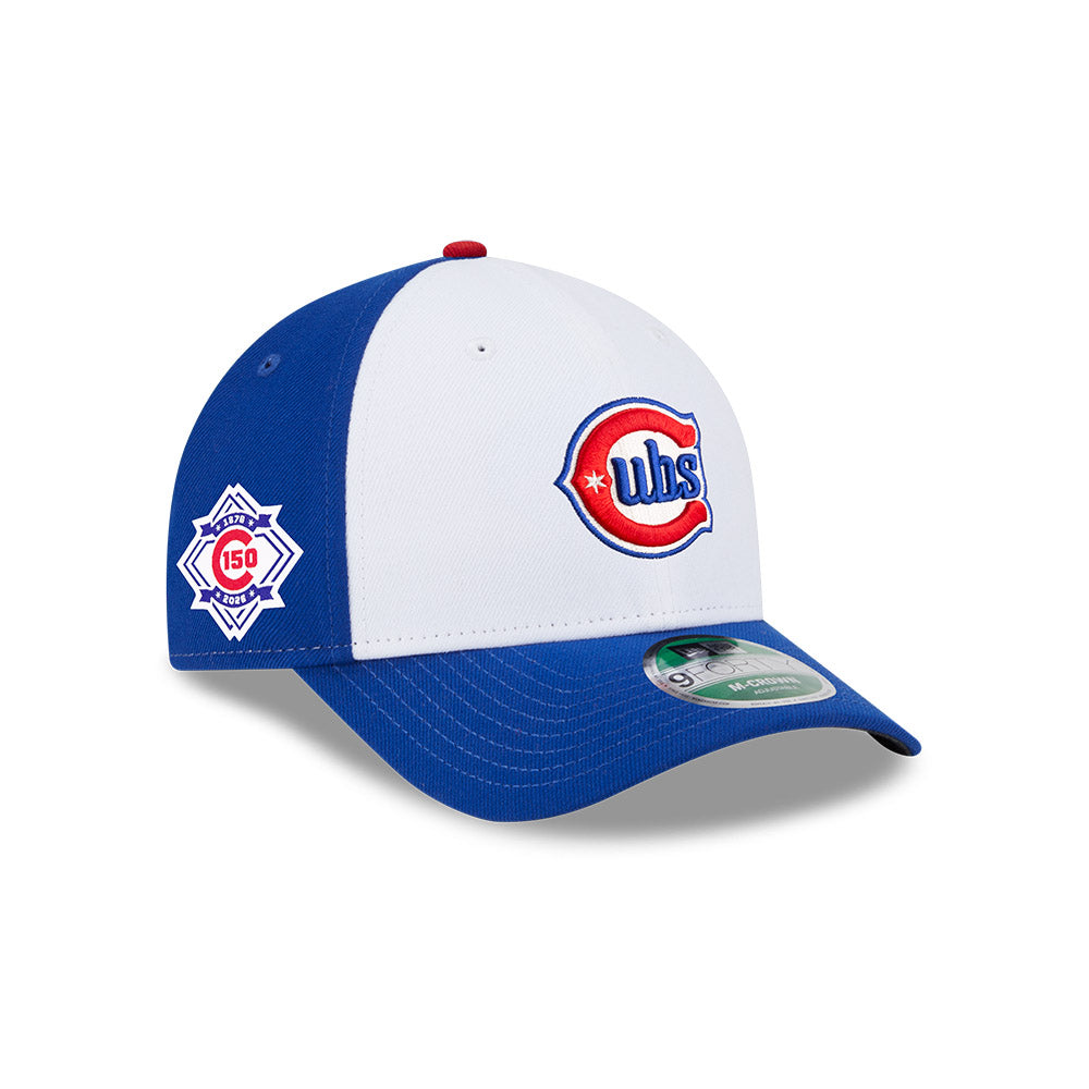 Chicago Cubs New Era Alt 2 9FORTY m-Crown 150th Anniversary Side Patch Adjustable Hat product image 1, provided for visual