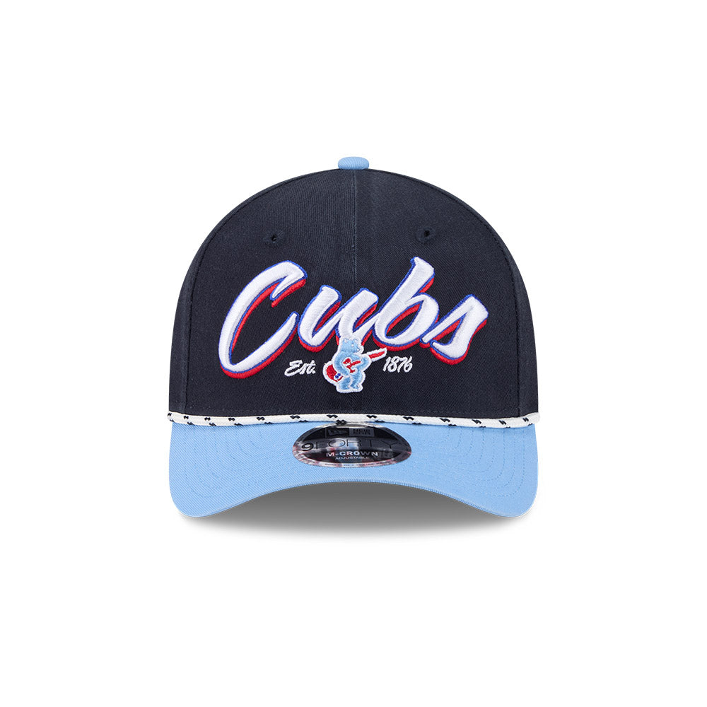 Chicago Cubs New Era Navy Rock Bear 9FORTY M-Crown Rope Adjustable Hat product image 2, provided for visual reference and