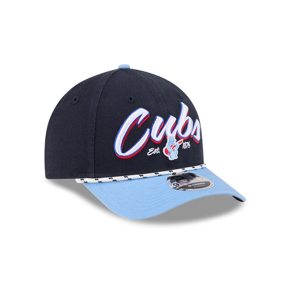 Chicago Cubs New Era Navy Rock Bear 9FORTY M-Crown Rope Adjustable Hat product image 1, provided for visual reference and