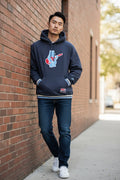 Chicago Cubs New Era Navy Rock Bear Hoodie product image 1, provided for visual reference and product detail review
