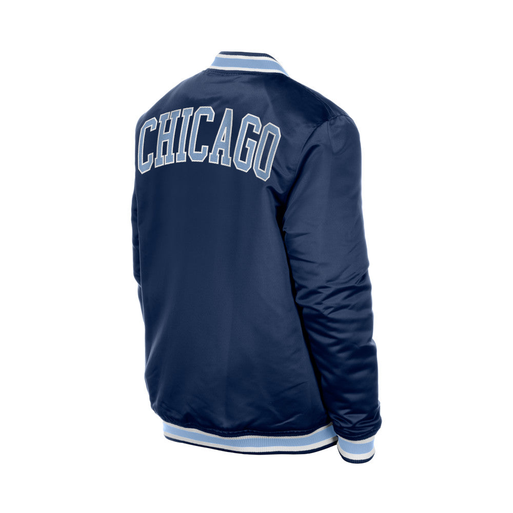 Chicago Cubs New Era Rock Bear Navy Jacket product image 2, provided for visual reference and product detail review