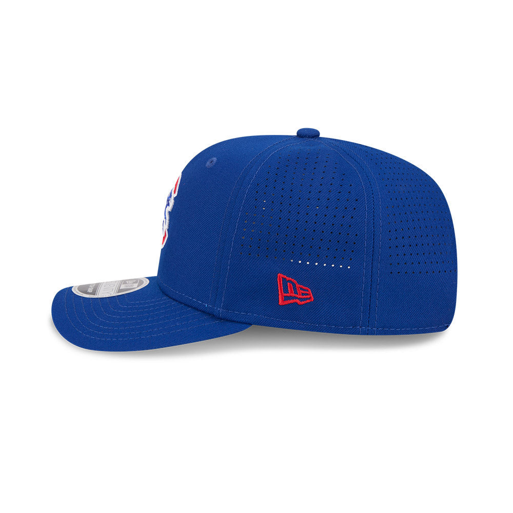Chicago Cubs New Era Royal 9SEVENTY EG Perforated Stretch-Snap Adjustable Hat product image 4, provided for visual reference