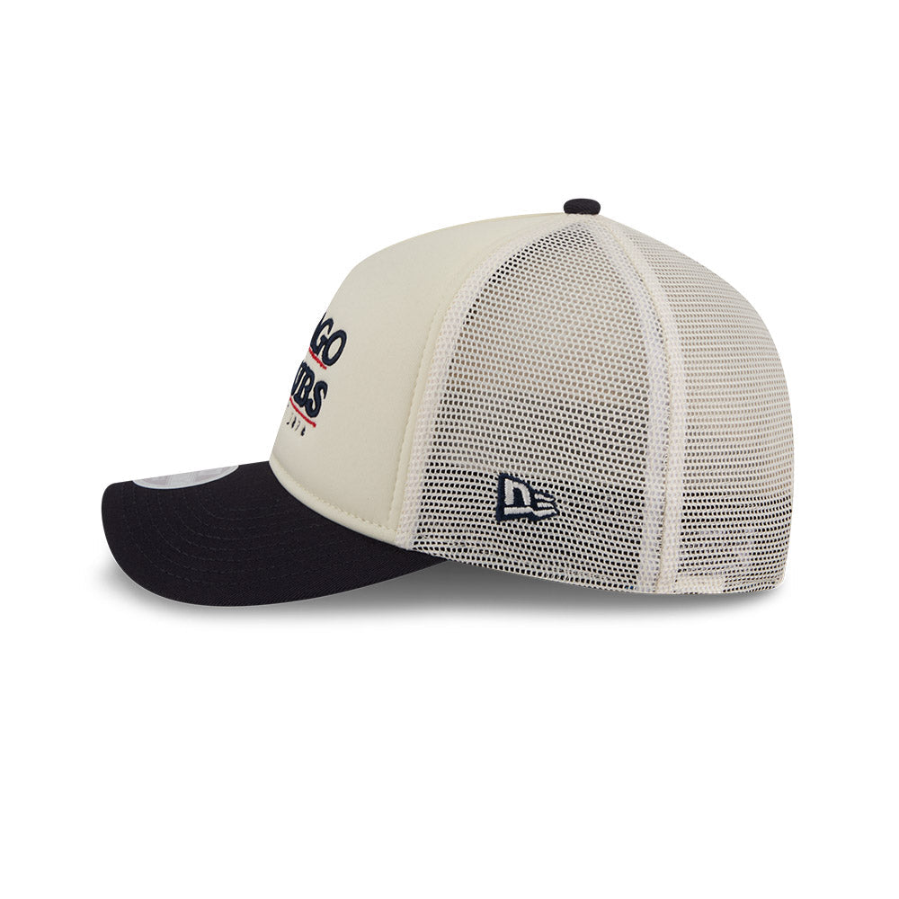 Chicago Cubs New Era Tan/Navy Retro Rock Bear 9FORTY A-Frame Adjustable Hat product image 4, provided for visual reference