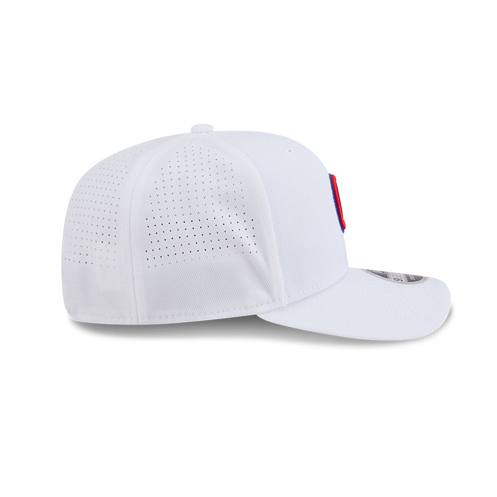 Chicago Cubs New Era White C 9SEVENTY EG Perforated Stretch-Snap Adjustable Hat product image 4, provided for visual