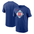 Chicago Cubs Nike Men 150th Anniversary Royal T-Shirt product image 1, provided for visual reference and product detail