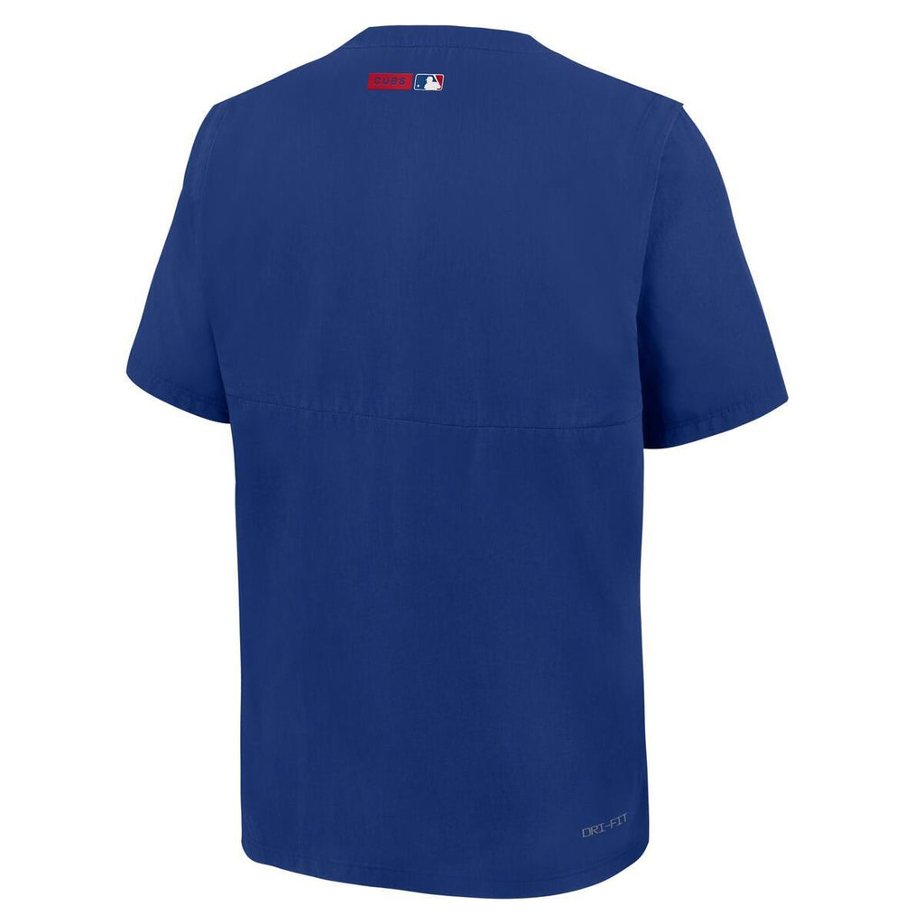 Chicago Cubs Nike Men’s Royal Short Sleeve Windshirt product image 3, provided for visual reference and product detail review