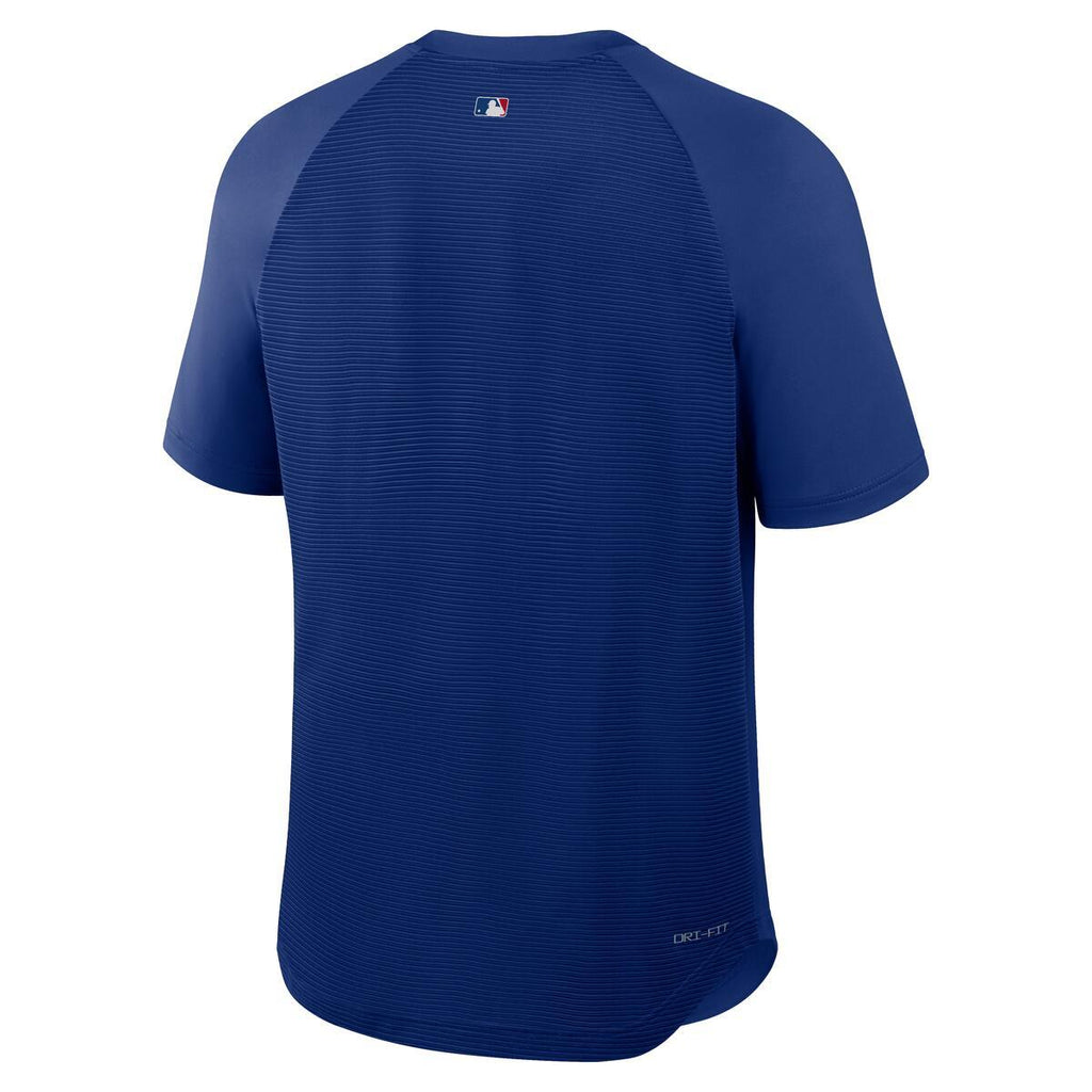 Chicago Cubs Nike Men’s Rush Blue Dri-Fit Batting Practice Pre Game T-Shirt product image 2, provided for visual reference