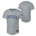 Chicago Cubs Nike Youth Grey Road Homerun Jersey product image 1, provided for visual reference and product detail review