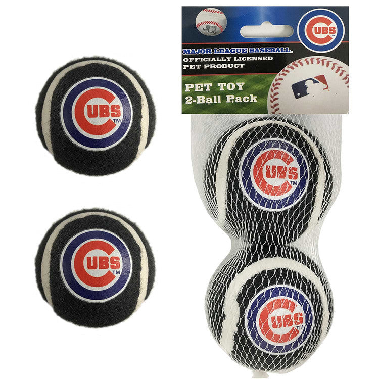 Chicago Cubs Pet Toy 2-Pack Ball product image 1, provided for visual reference and product detail review