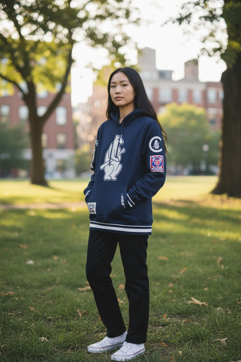 Chicago Cubs Pro Standard Navy 1914 Hoodie product image 1, provided for visual reference and product detail review