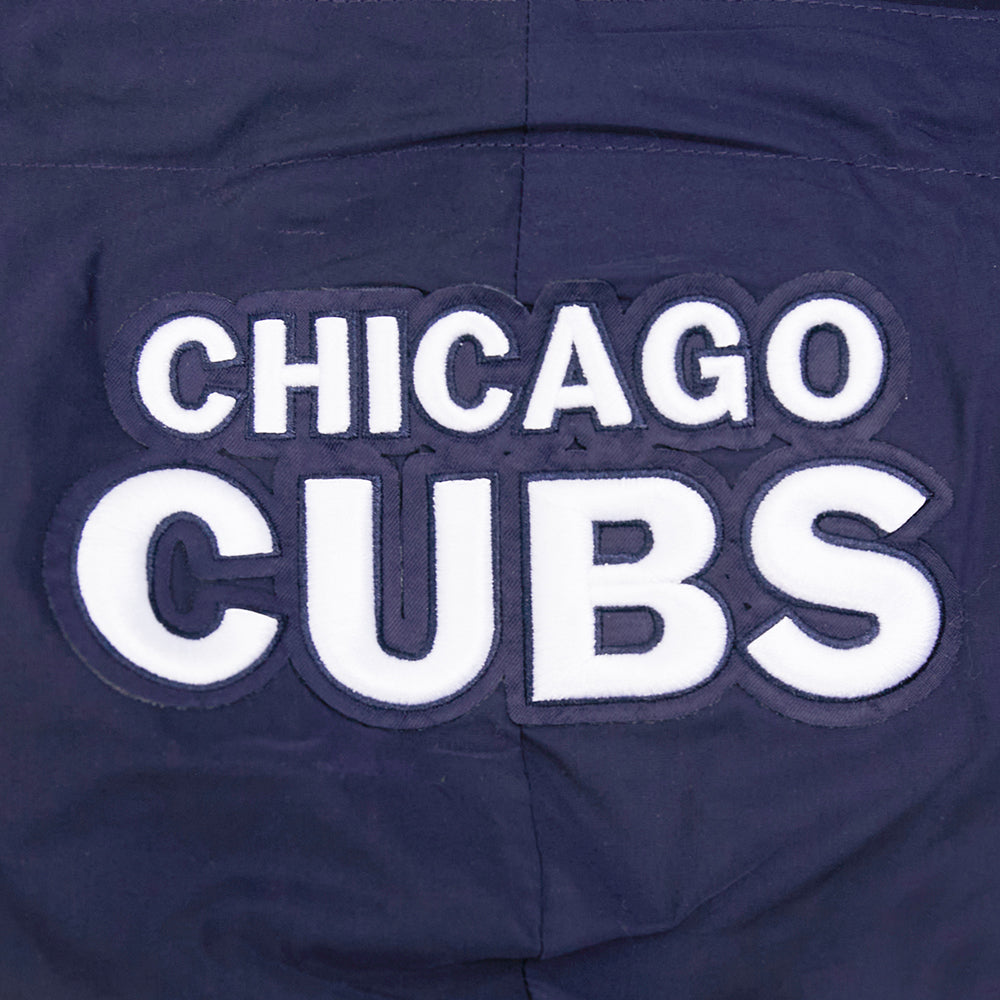 Chicago Cubs Pro Standard Navy 1914 Light Full Zip Windbreaker product image 5, provided for visual reference and product