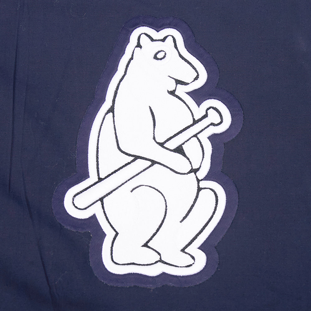 Chicago Cubs Pro Standard Navy 1914 Light Full Zip Windbreaker product image 6, provided for visual reference and product