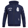 Chicago Cubs Pro Standard Navy 1914 Light Full Zip Windbreaker product image 1, provided for visual reference and product