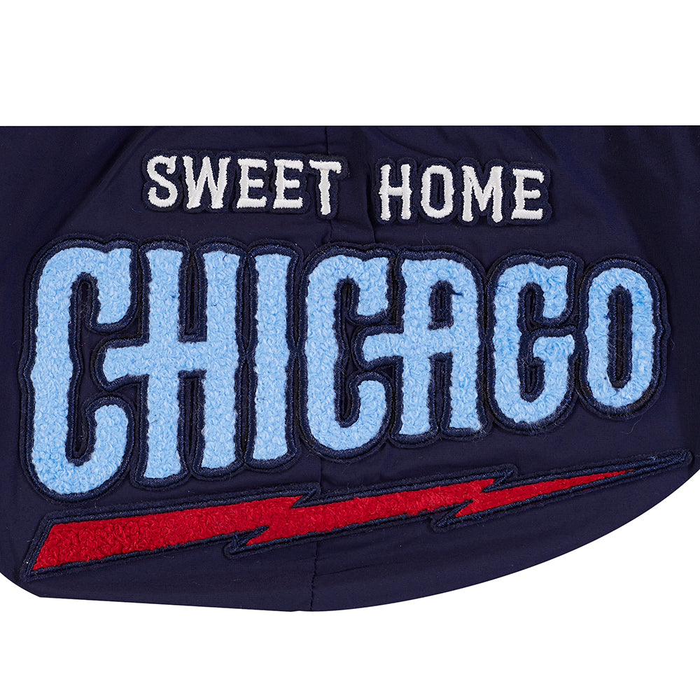 Chicago Cubs Pro Standard Navy Full Zip Woven Rock Bear Windbreaker product image 9, provided for visual reference and