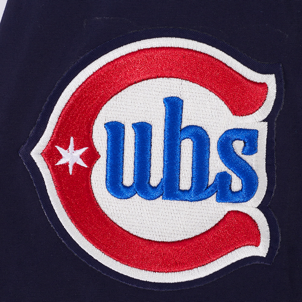 Chicago Cubs Pro Standard Navy Full Zip Woven Rock Bear Windbreaker product image 5, provided for visual reference and