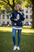 Chicago Cubs Pro Standard Navy Retro Classic Hoodie product image 1, provided for visual reference and product detail review