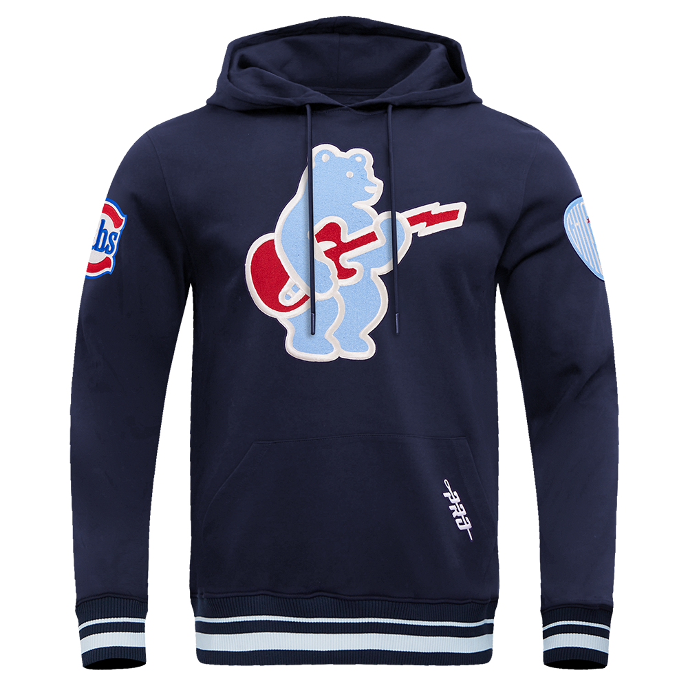 Chicago Cubs Pro Standard Rock Bear Navy Hoodie product image 1, provided for visual reference and product detail review