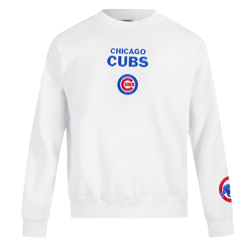 Chicago Cubs Pro Standard Wingspan White Long Sleeve Shirt product image 1, provided for visual reference and product detail