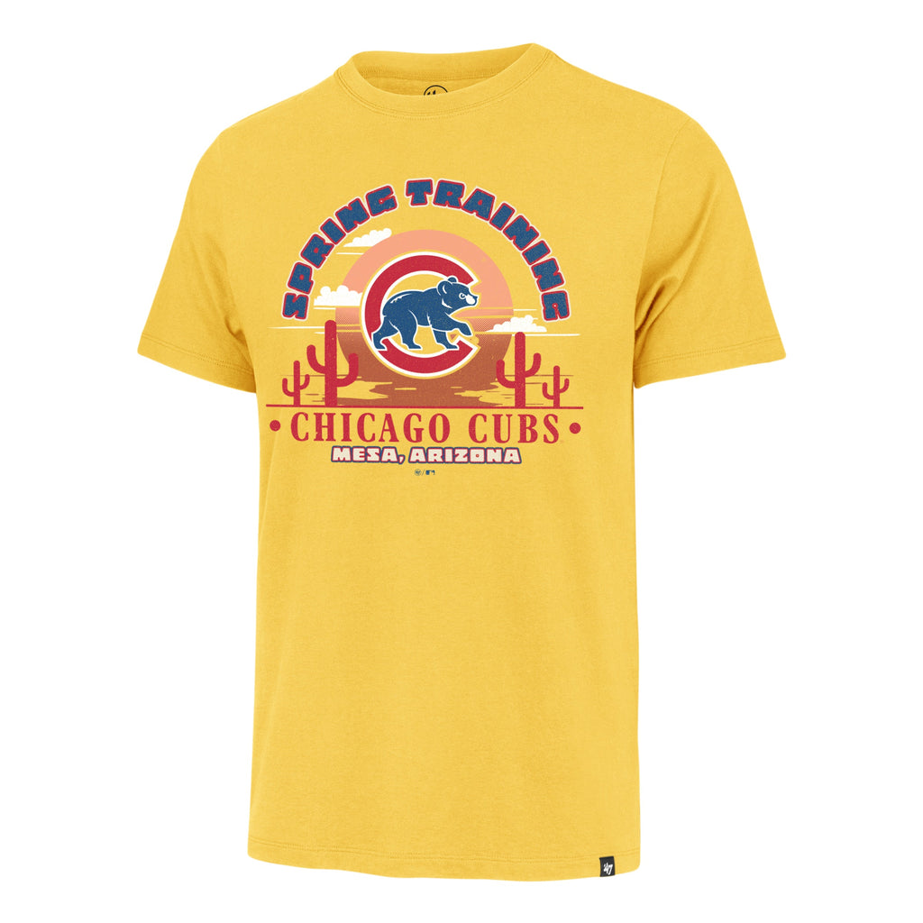 Chicago Cubs Spring Training 2026 Mesa, Arizona Yellow '47 Franklin T-Shirt product image 1, provided for visual reference