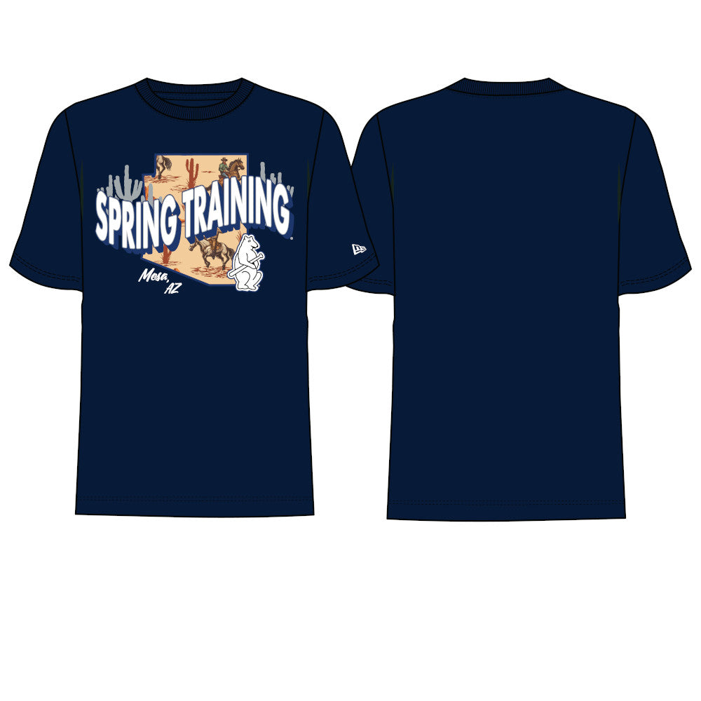 Chicago Cubs Spring Training 2026 New Era Navy 1914 Bear T-Shirt product image 1, provided for visual reference and product