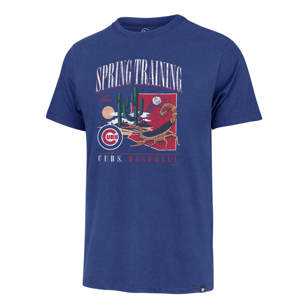 Chicago Cubs Spring Training 2026 '47 Royal Franklin T-Shirt product image 1, provided for visual reference and product
