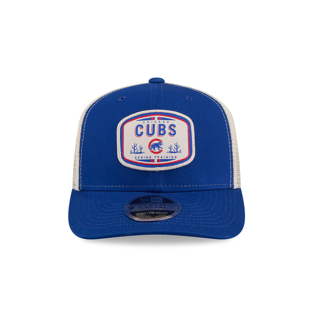 Chicago Cubs Spring Training New Era Cream/Royal Patch 9SEVENTY Stretch-Snap Adjustable Hat product image 2, provided for