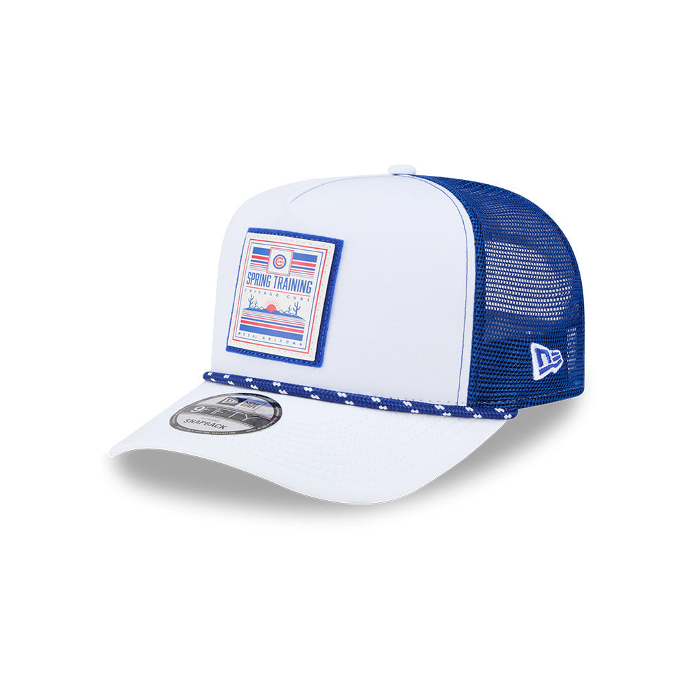 Chicago Cubs Spring Training New Era White/Royal 9FIFTY A-Frame Mesh Snapback Rope Hat product image 3, provided for visual