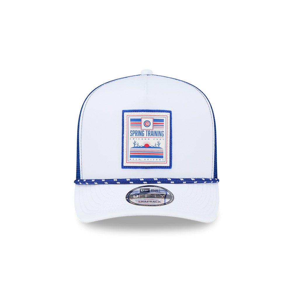 Chicago Cubs Spring Training New Era White/Royal 9FIFTY A-Frame Mesh Snapback Rope Hat product image 2, provided for visual