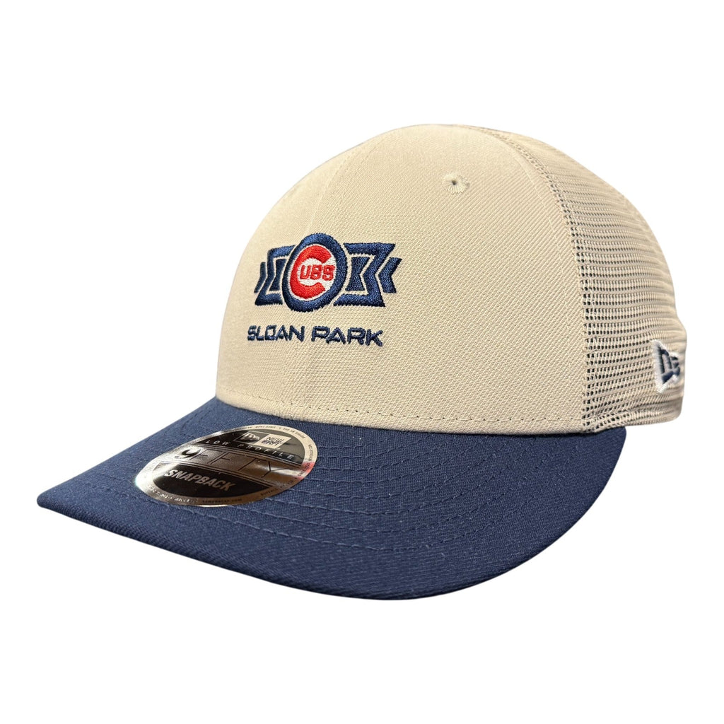 Chicago Cubs Spring Training Sloan Park Stone/Navy New Era Low Profile 950 Adjustable Snapback Hat product image 1, provided
