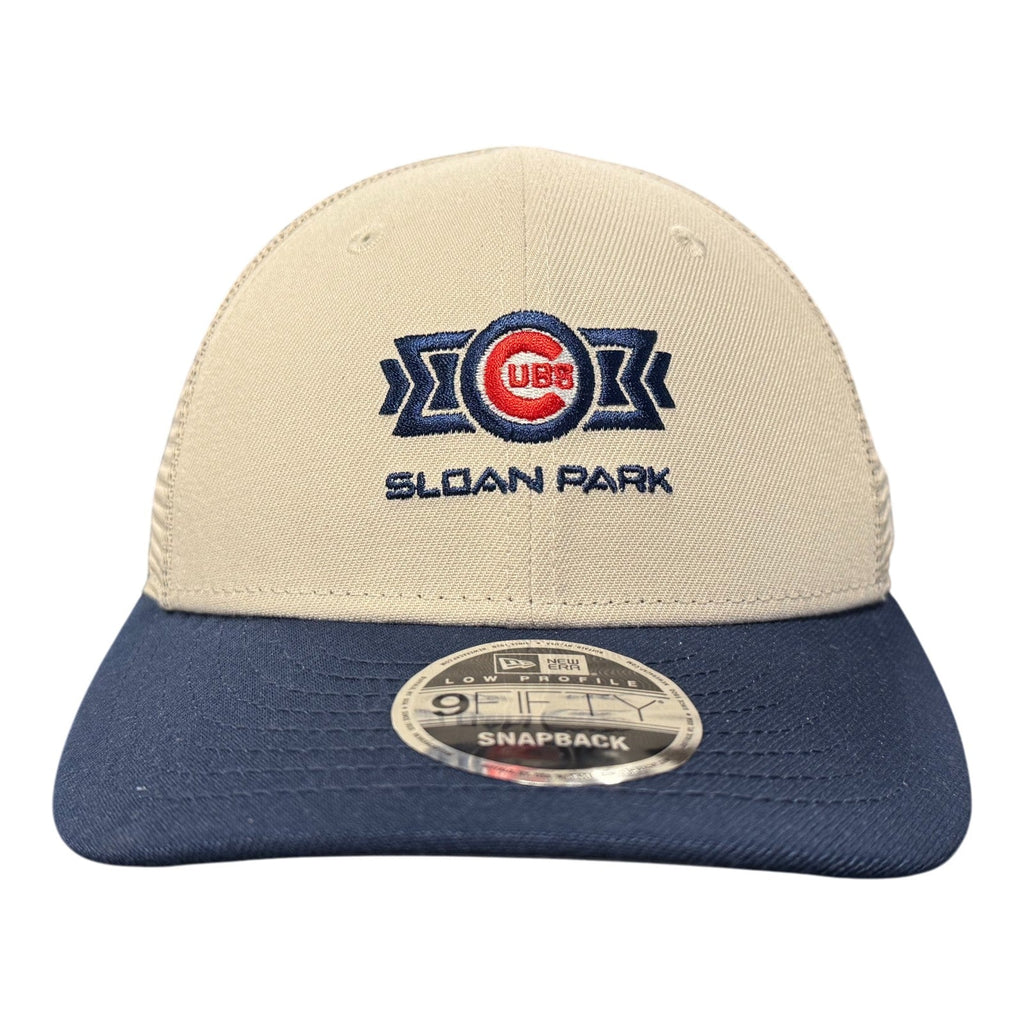 Chicago Cubs Spring Training Sloan Park Stone/Navy New Era Low Profile 950 Adjustable Snapback Hat product image 2, provided