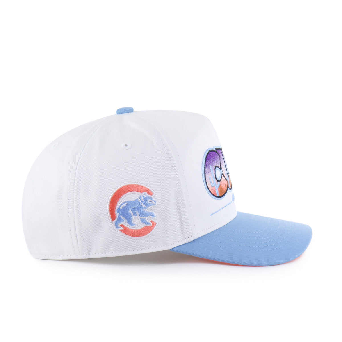 Chicago Cubs Spring Training '47 White/Columbia Blue Mirage Hitch Adjustable Hat product image 3, provided for visual