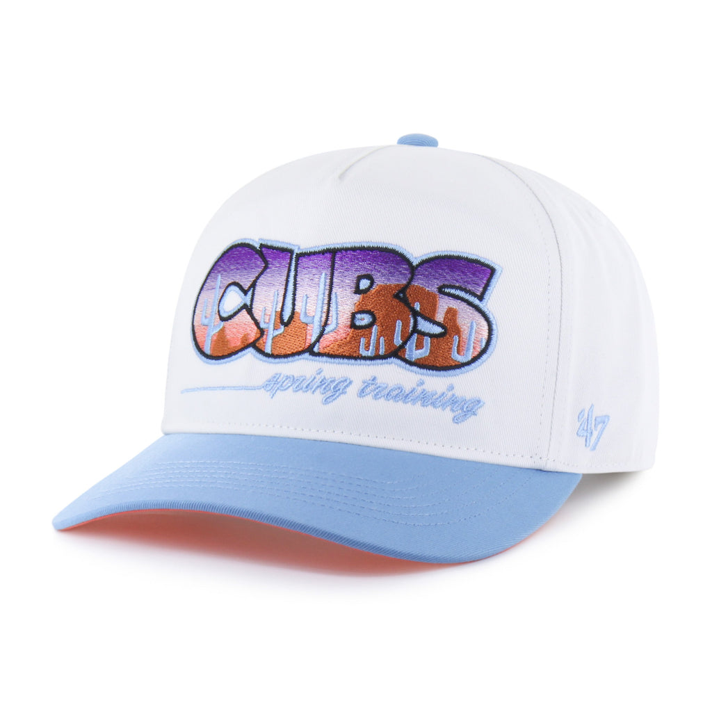Chicago Cubs Spring Training '47 White/Columbia Blue Mirage Hitch Adjustable Hat product image 2, provided for visual