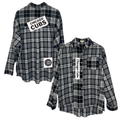 Chicago Cubs Tiny Turnip Women’s Blackout Flannel product image 1, provided for visual reference and product detail review