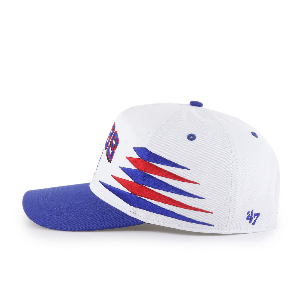 Chicago Cubs White/Royal Diamond Cut '47 Hitch Adjustable Hat product image 3, provided for visual reference and product
