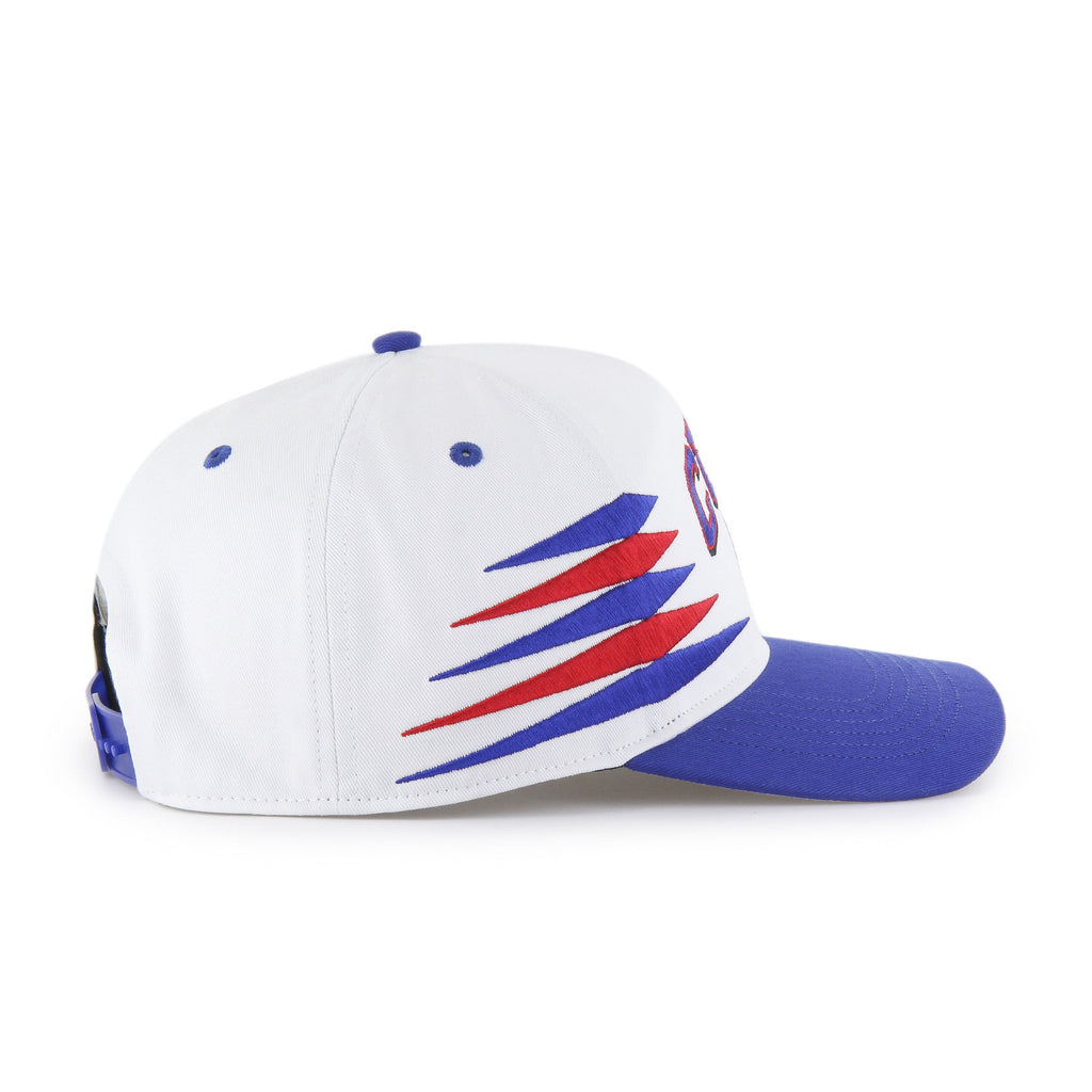 Chicago Cubs White/Royal Diamond Cut '47 Hitch Adjustable Hat product image 4, provided for visual reference and product