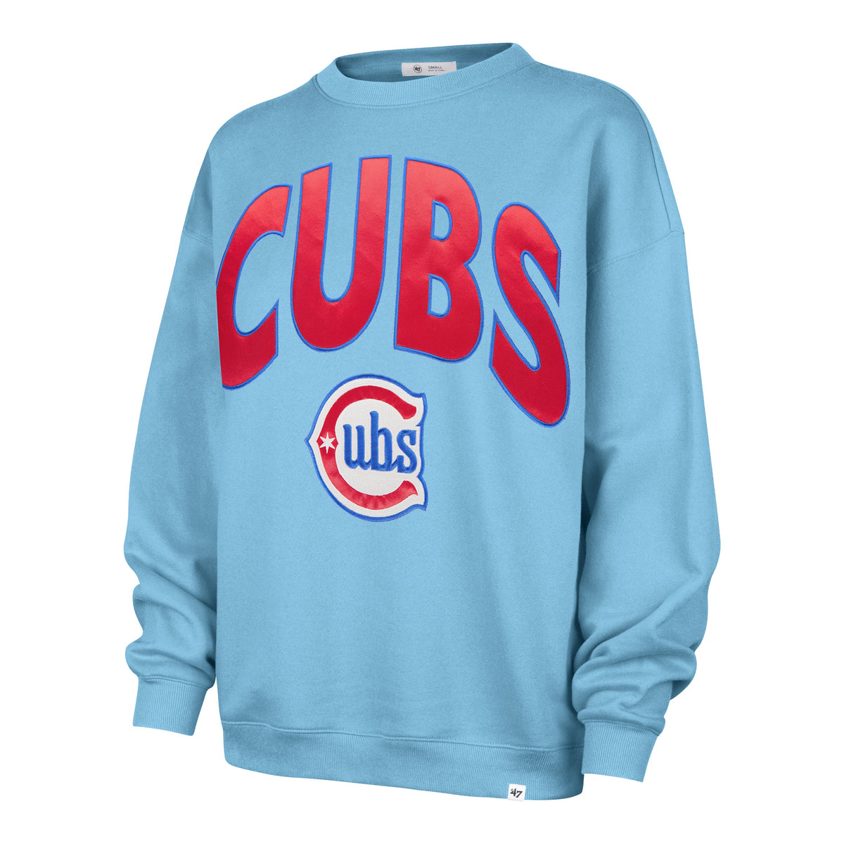 Chicago Cubs Women Alt 2 Extra Innings '47 Crewneck Sweatshirt product image 1, provided for visual reference and product