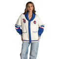 Chicago Cubs Women The Wild Collective 1876 Jacquard Rolled Collar Sweater product image 1, provided for visual reference