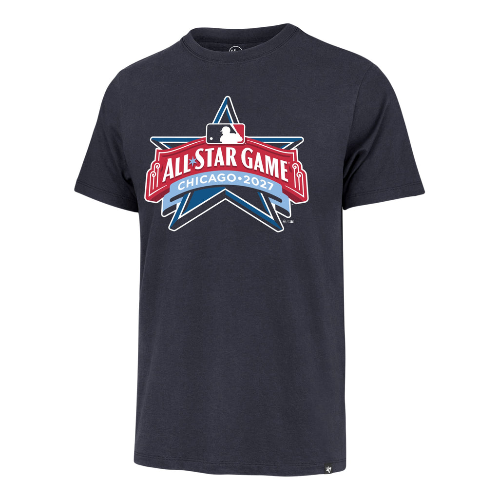 Chicago Cubs '47 2027 All Star Game Franklin Navy T-Shirt product image 1, provided for visual reference and product detail