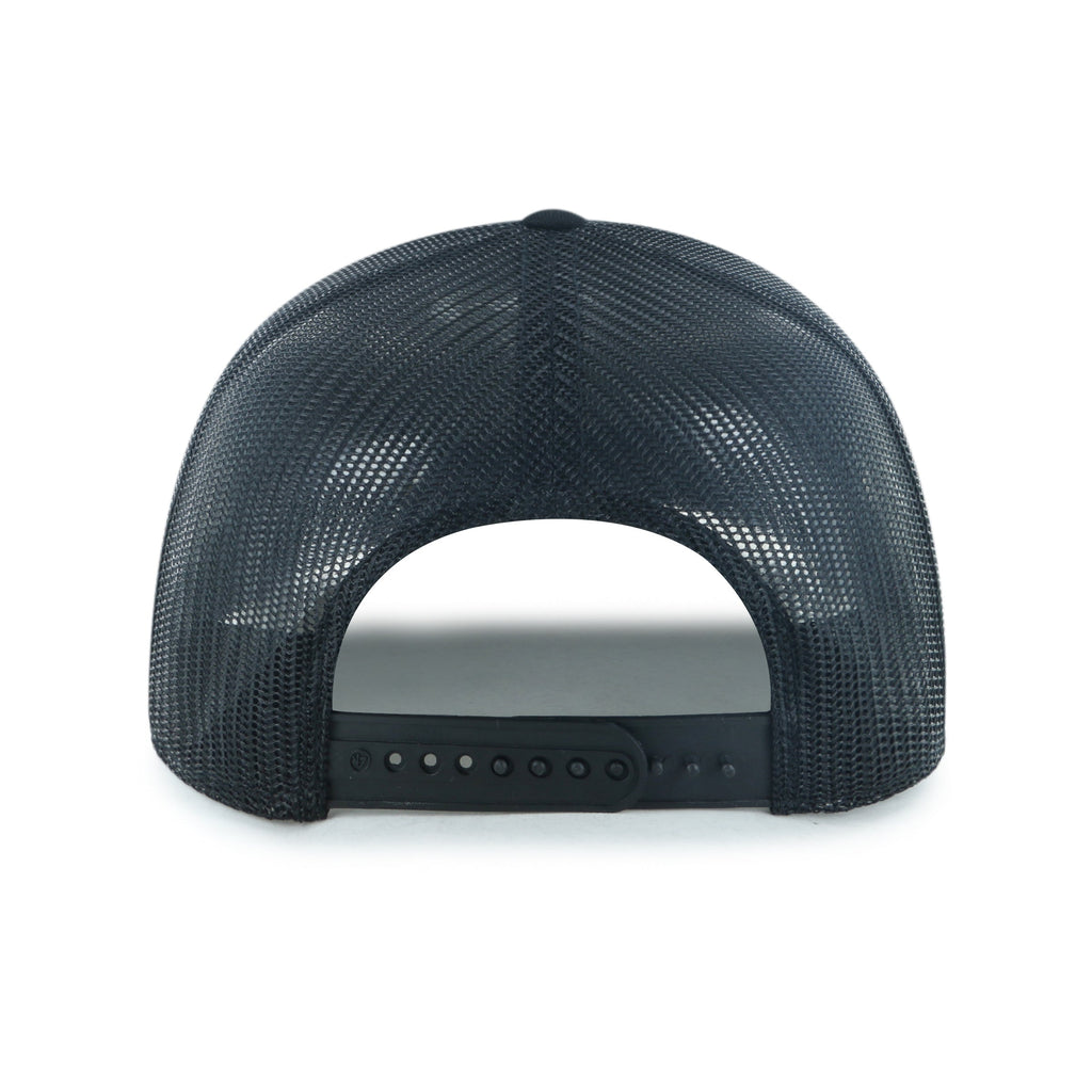 Chicago Cubs '47 Leland Trucker Black Adjustable Hat product image 2, provided for visual reference and product detail review