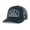 Chicago Cubs '47 Leland Trucker Black Adjustable Hat product image 1, provided for visual reference and product detail review