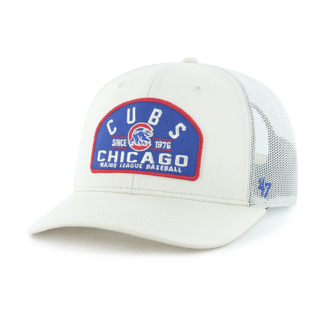 Chicago Cubs '47 Natural Leland Adjustable Trucker Hat product image 1, provided for visual reference and product detail