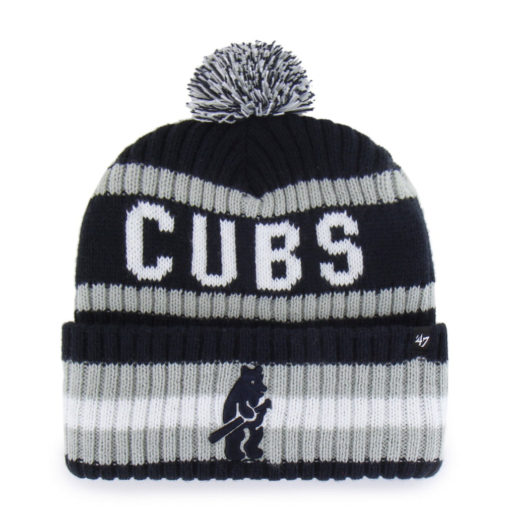Chicago Cubs '47 Navy 1914 Bering Cuffed Knit Hat product image 1, provided for visual reference and product detail review