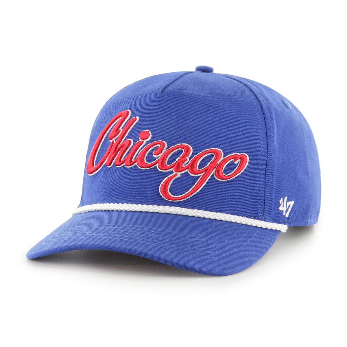 Chicago Cubs '47 Royal Overhand Hitch Adjustable Hat product image 1, provided for visual reference and product detail review
