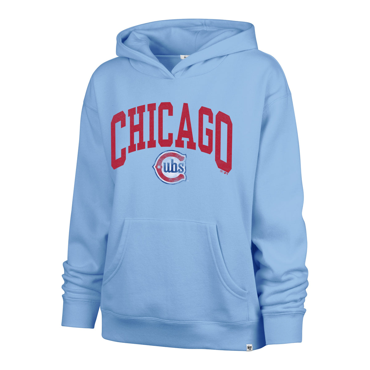 Chicago Cubs '47 Women Alt 2 Naomi Hoodie product image 2, provided for visual reference and product detail review