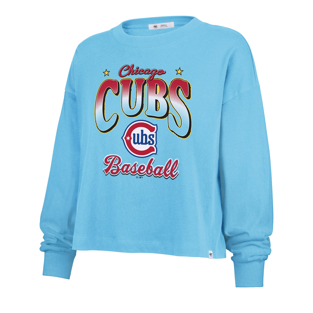 Chicago Cubs '47 Women Alt 2 Sydney Long Sleeve Shirt product image 2, provided for visual reference and product detail